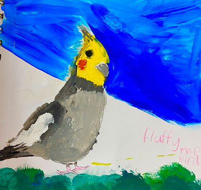 parrot kids artwork